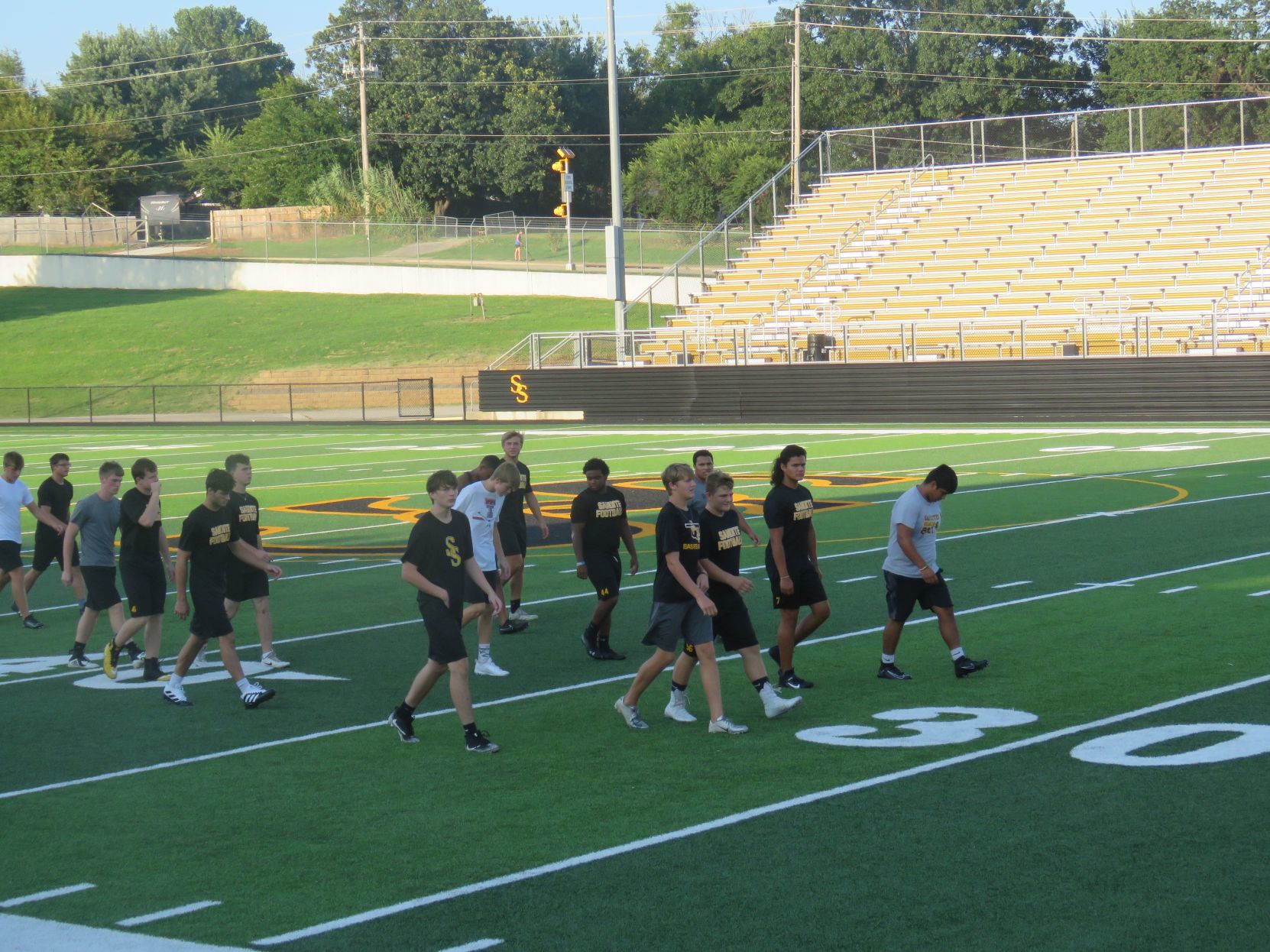 Sand Springs begins football practice